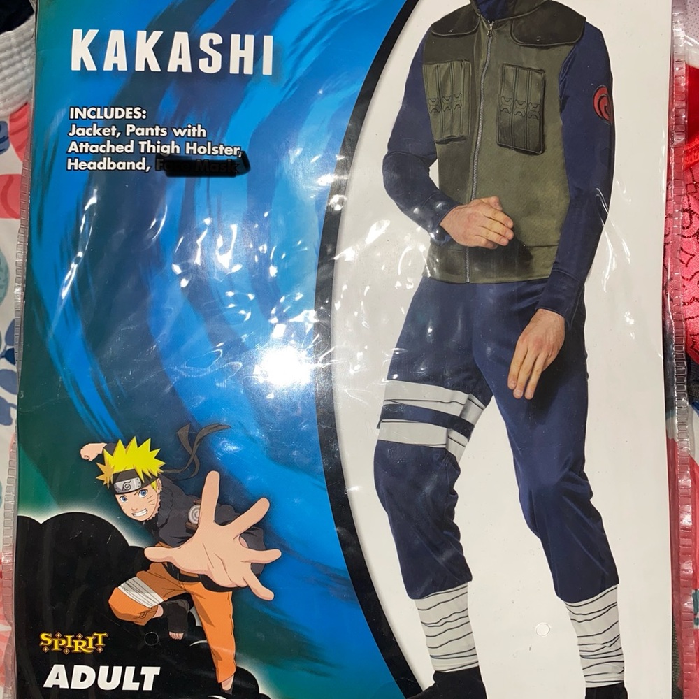 Kakashi Adult Costume - Blue and Green